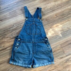 Old Navy Blue Denim Overall Shorts